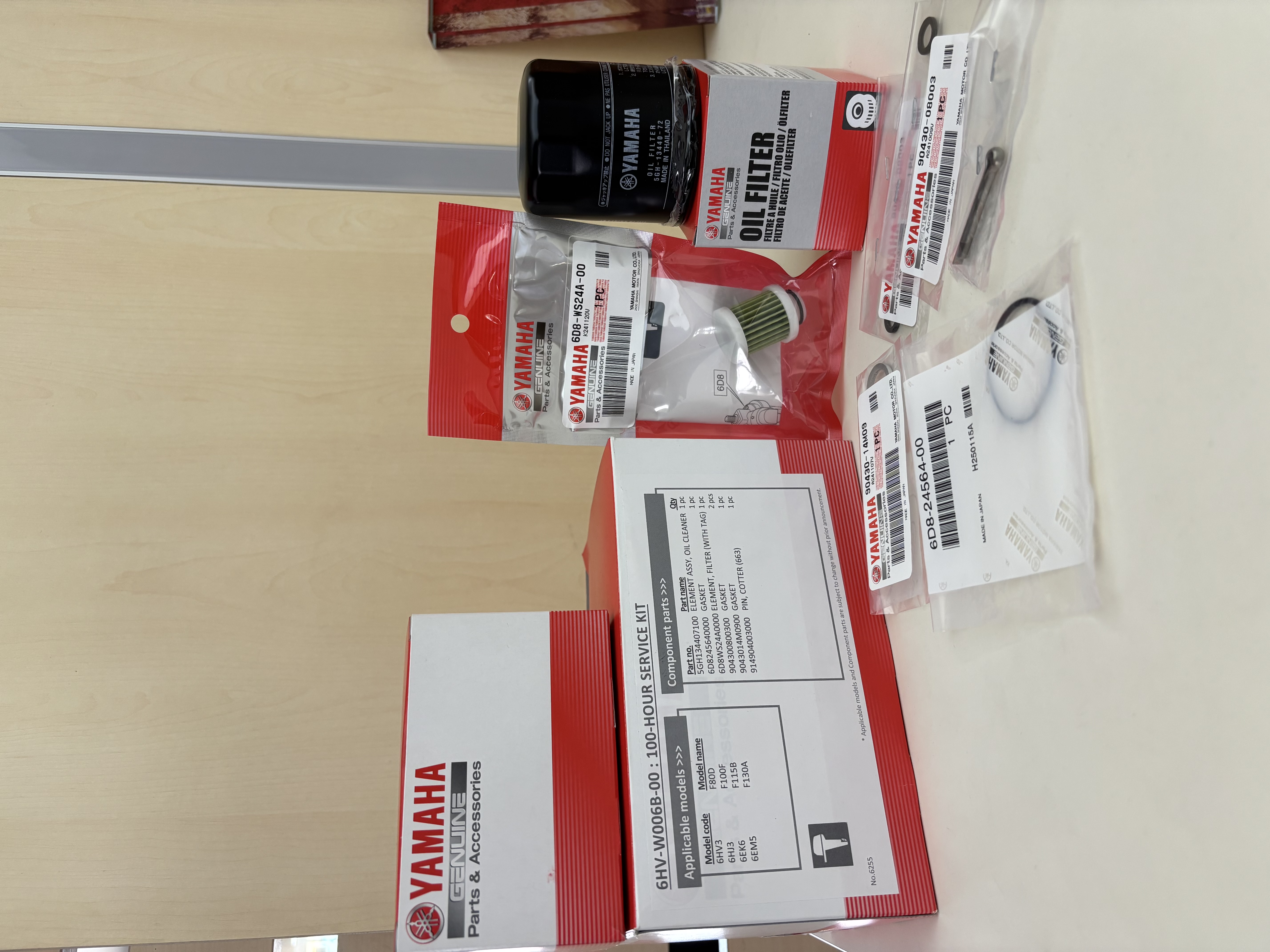 Kit Manutenção Yamaha 100H F80D F100F F115B F130A 3