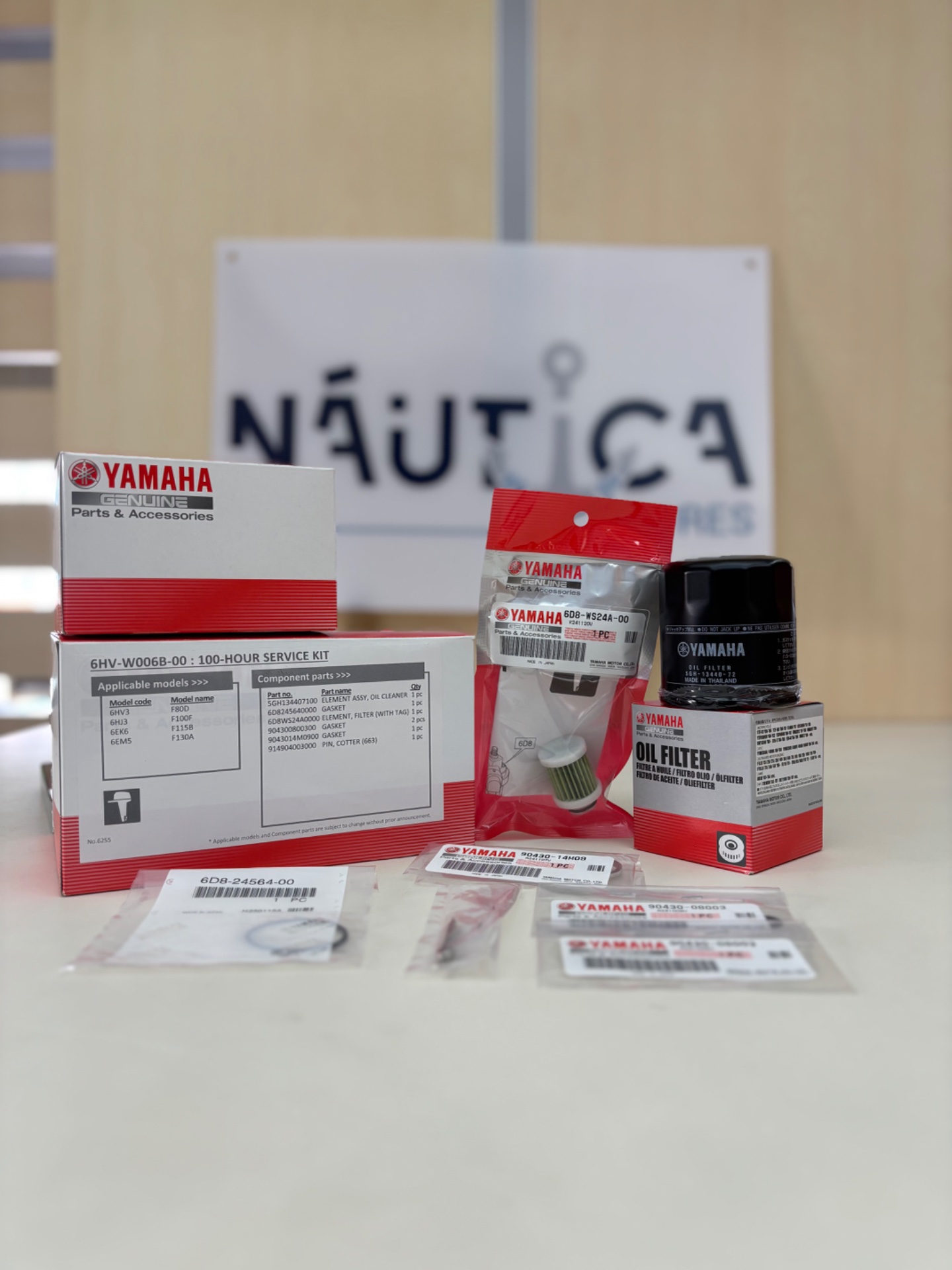 Kit Manutenção Yamaha 100H F80D F100F F115B F130A