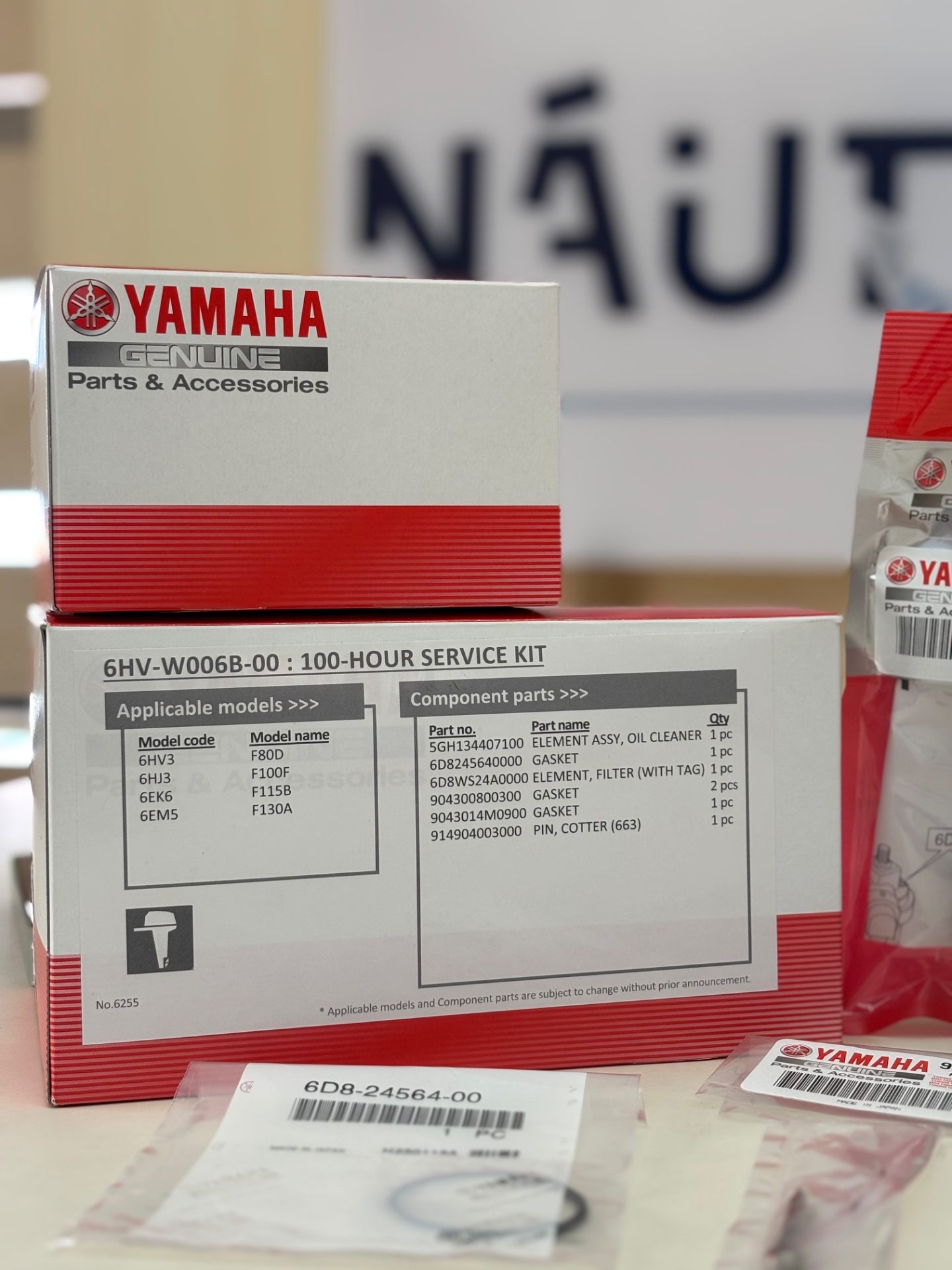 Kit Manutenção Yamaha 100H F80D F100F F115B F130A 2