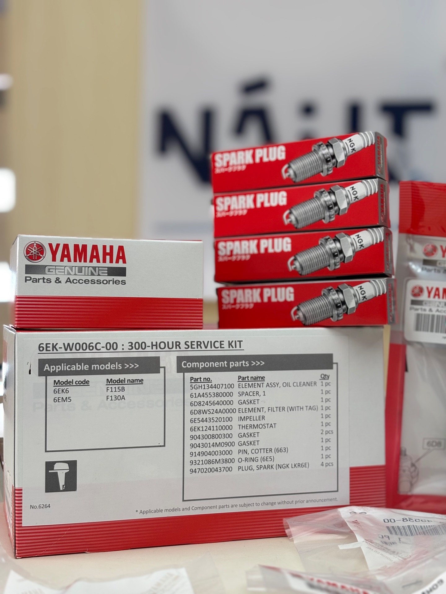 Kit Manutenção Yamaha 300H F115B e F130A 2
