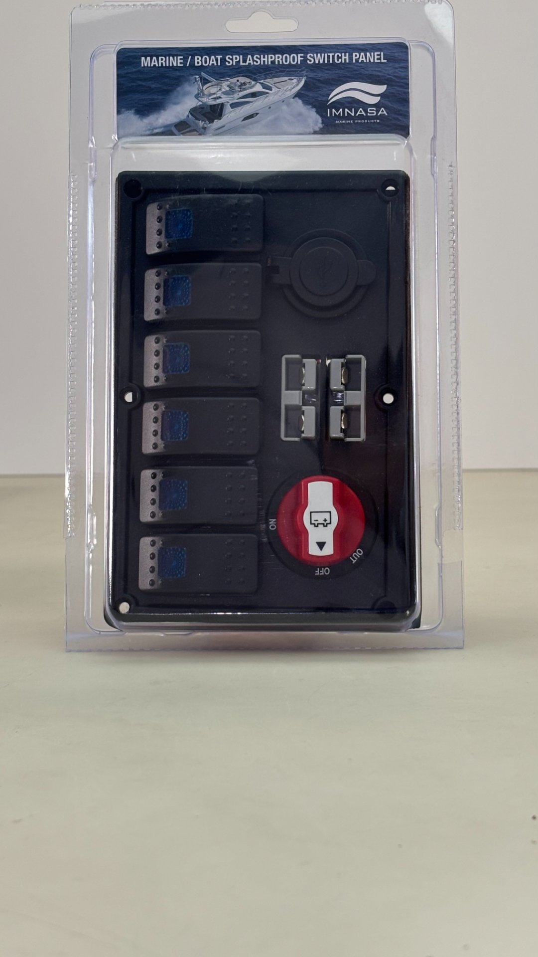 Quadro elétrico x6 USB 100A 90x115mm